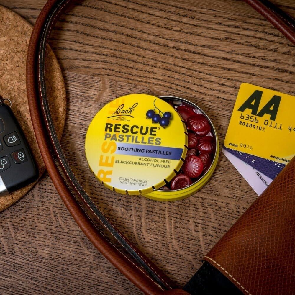 Bach Rescue Pastilles Blackcurrant 50g of Soothing Relief