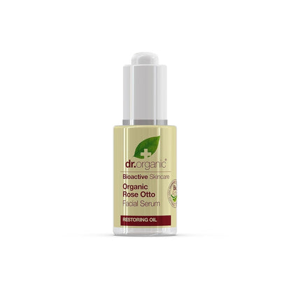Dr. Organic Rose Otto Facial Serum 30ml Restoring Oil for Skincare