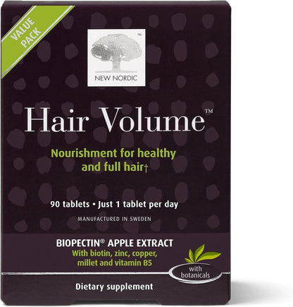 New Nordic Hair Volume 90 Tablets for Luscious Hair Growth & Volume