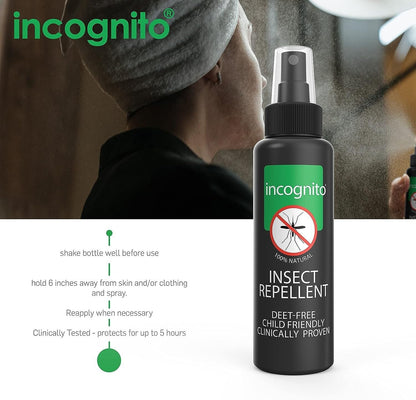 Incognito Insect Repel Spray 100ml for Natural Protection