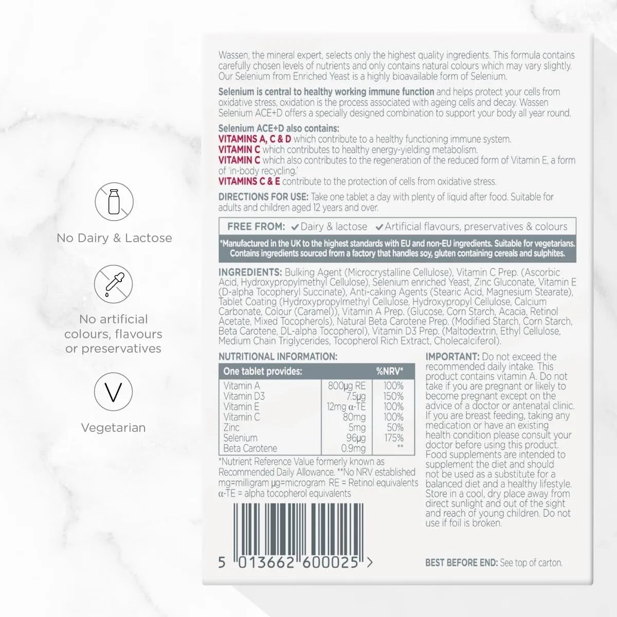 Selenium-Ace Tablets for Nutritional Support