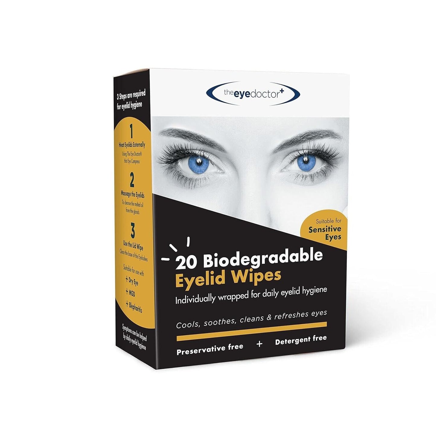The Eye Doctor 20 Biodegradable Eyelid Wipes