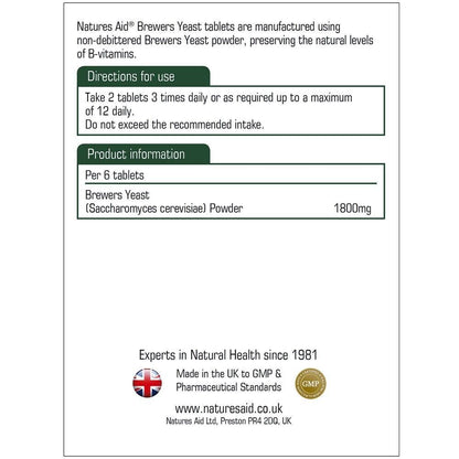 Natures Aid Brewers Yeast 300mg 500 Tablets for Vitality