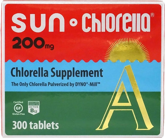 Sun Chlorella A1 - 300 x 200mg Tablets The Green Superfood Boost!
