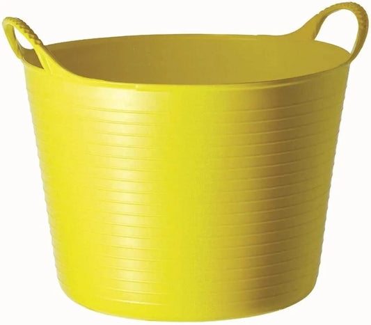Small Yellow Flexible Plastic Tub, Toy Storage, Laundry, Gardening & More