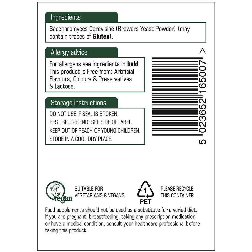 Natures Aid Brewers Yeast 300mg 500 Tablets for Vitality