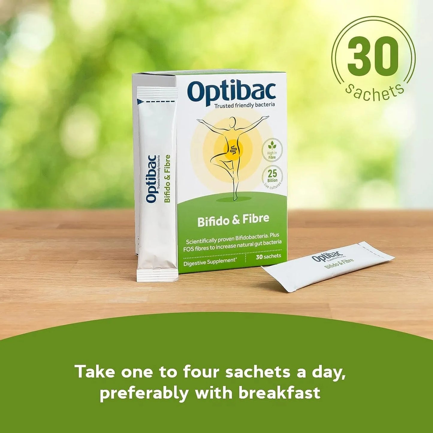 Optibac Probiotics Bifido & Fibre  Digestive Wellness in Every Sachet