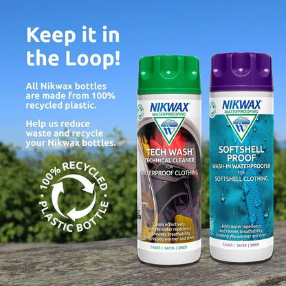 Nikwax Tech Wash & Softshell Proof Twin Pack Clean & Proof