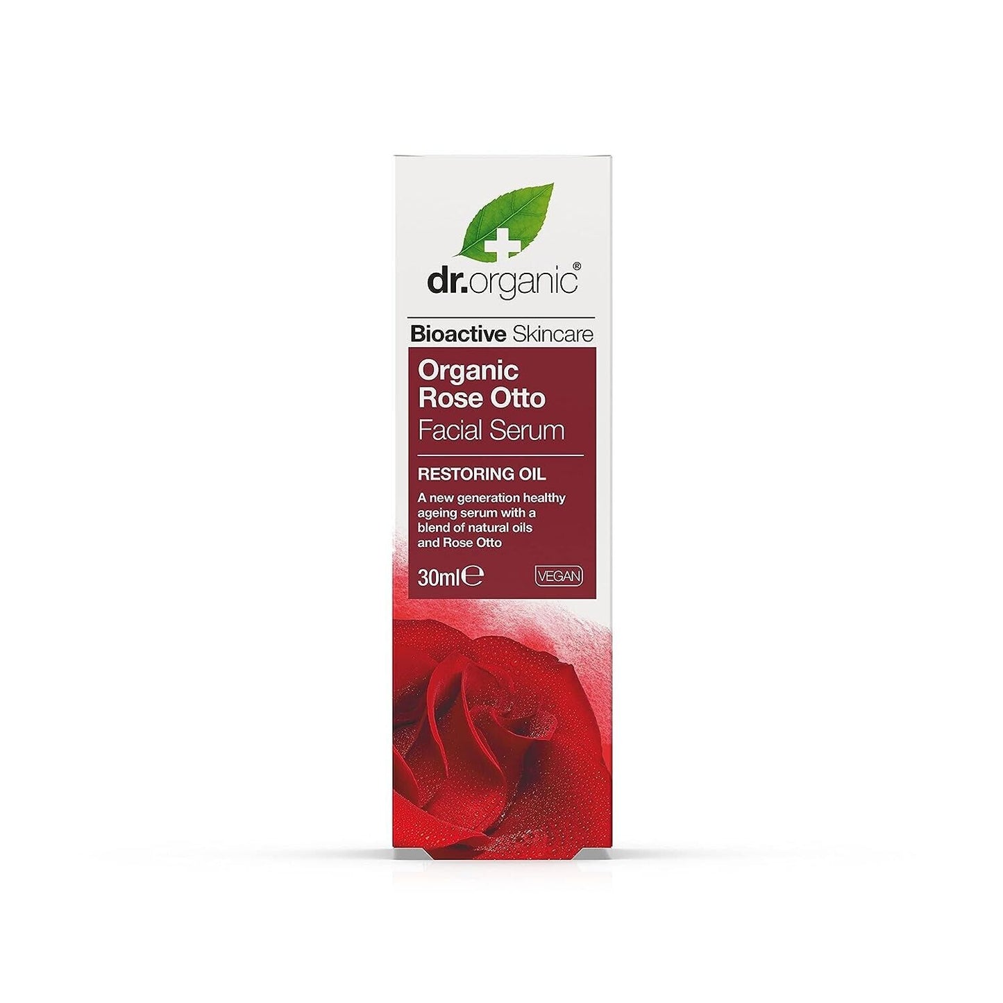 Dr. Organic Rose Otto Facial Serum 30ml Restoring Oil for Skincare