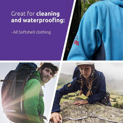 Nikwax Tech Wash & Softshell Proof Twin Pack Clean & Proof