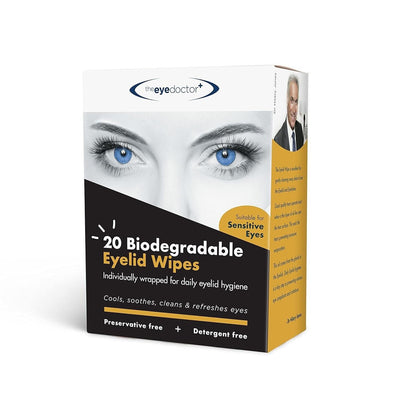 The Eye Doctor 20 Biodegradable Eyelid Wipes