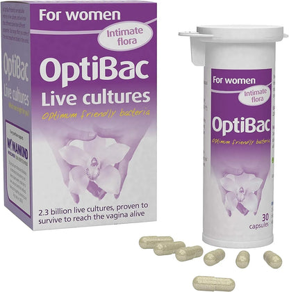 OptiBac Probiotics for Women: 30 Capsules  Digestive Support