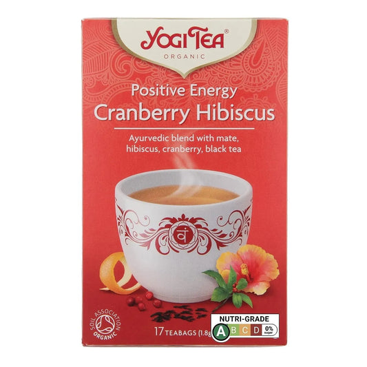 Yogi Tea Positive Energy Cranberry Hibiscus 30.6g for Uplifting Brew