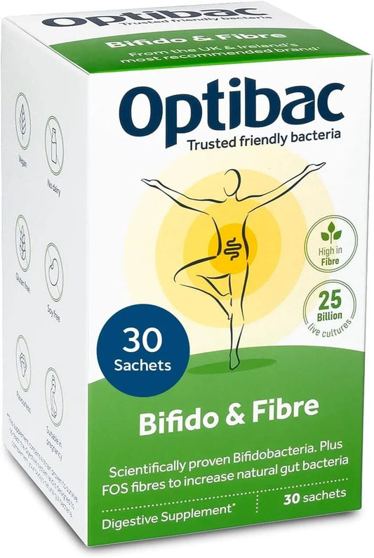 Optibac Probiotics Bifido & Fibre  Digestive Wellness in Every Sachet