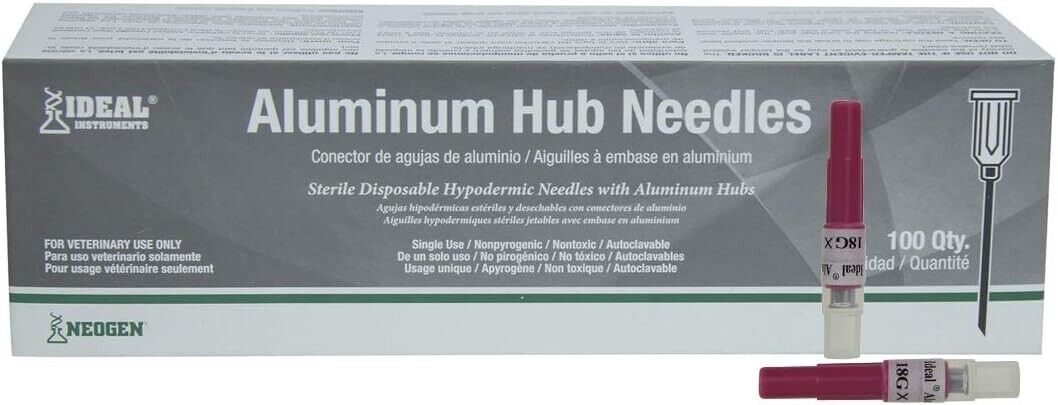 Neogen Needle AH 18G HP: 5/8" x 100 Pack