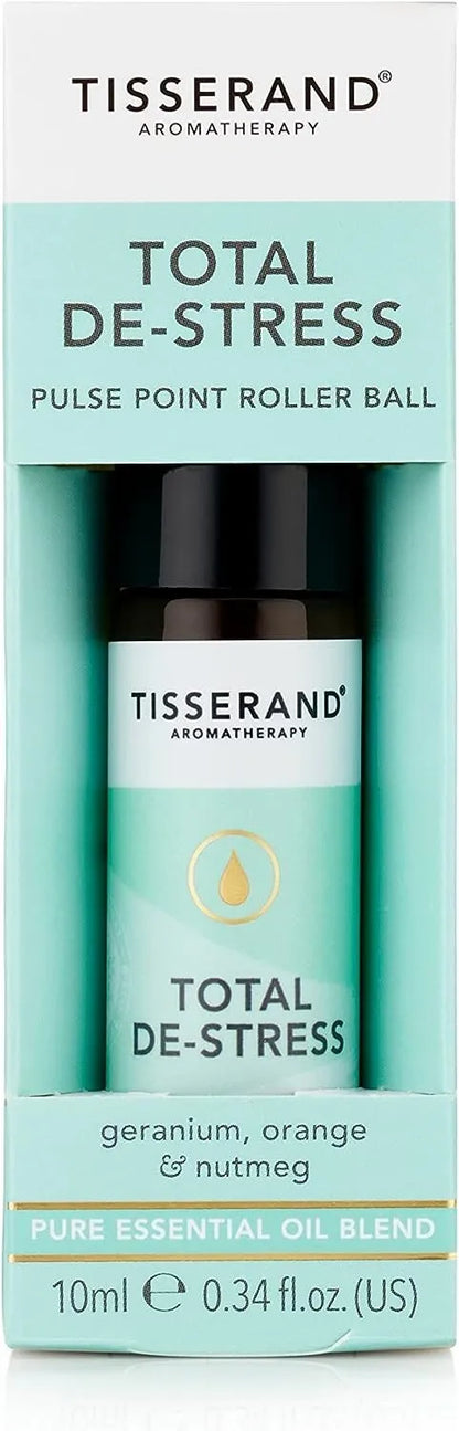 Tisserand Total De-Stress Rollerball Geranium Nutmeg & Orange