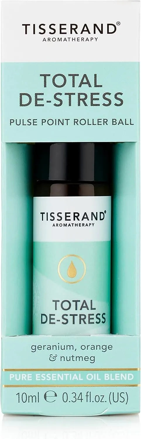 Tisserand Total De-Stress Rollerball Geranium Nutmeg & Orange